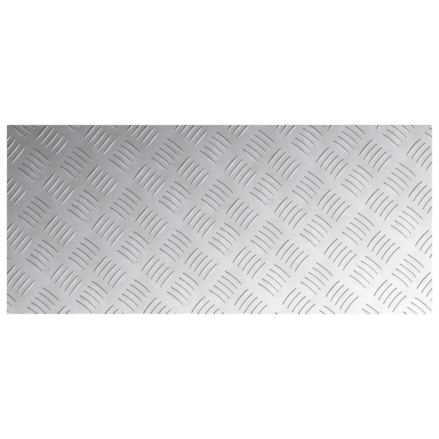 Aluminium Ruitplaten 2 Stuks Antislip 90X40 Cm 90 x 40 x 0.2 cm Rechthoekig