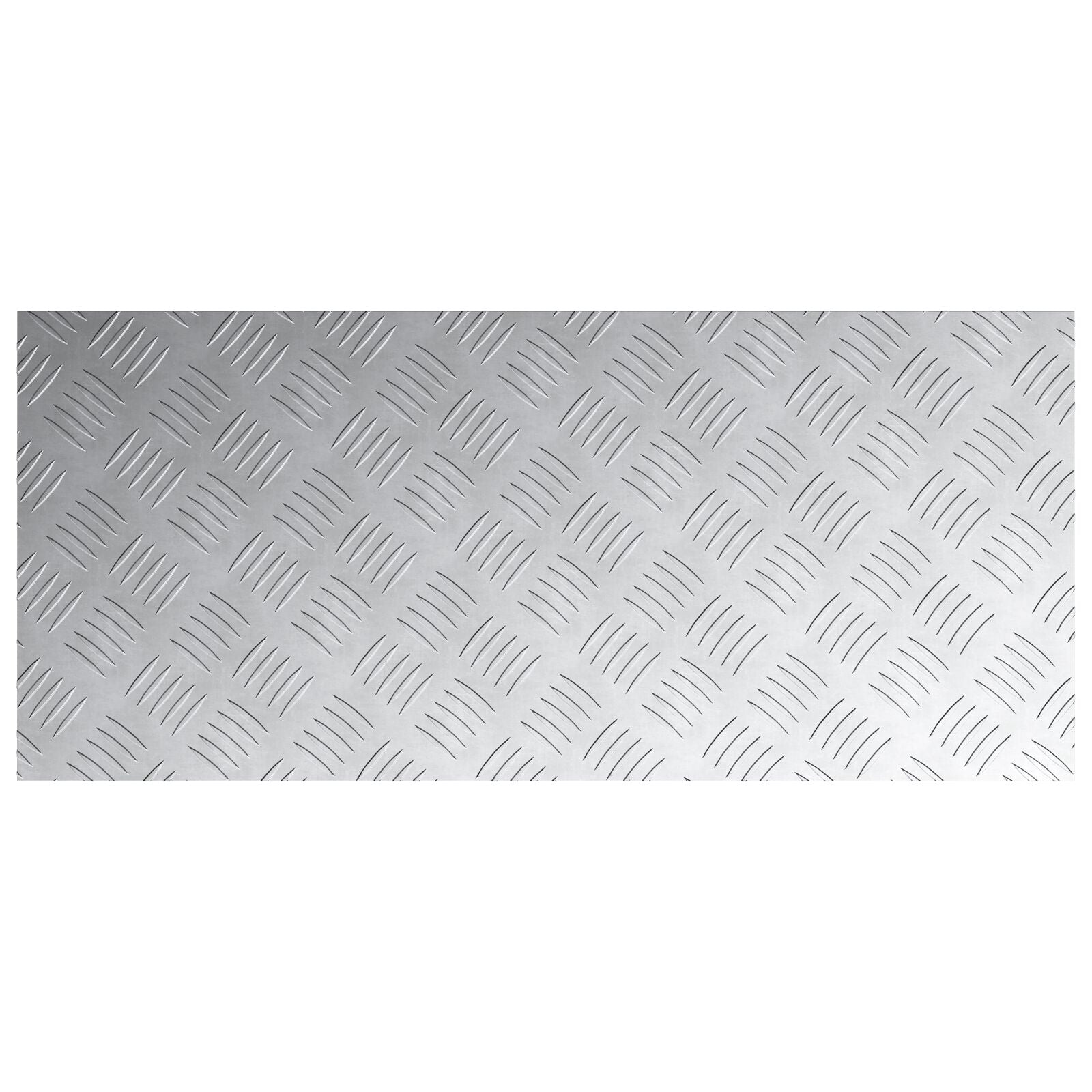 Aluminium Ruitplaten 2 Stuks Antislip 90X40 Cm 90 x 40 x 0.2 cm Rechthoekig