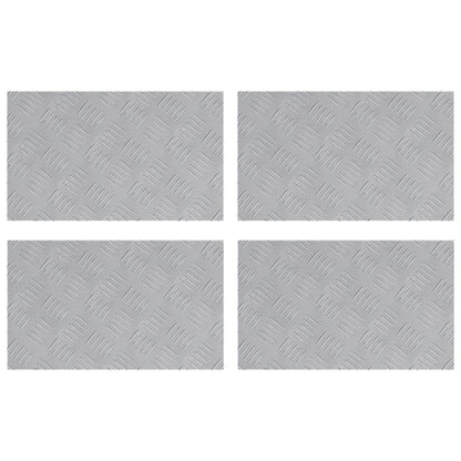 Aluminium Checker Platen - Set Van 4, Anti-Slip, 50X30 Cm 50 x 30 x 0.3 cm Rechthoekig