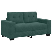 Loveseat donkergroen fluweel