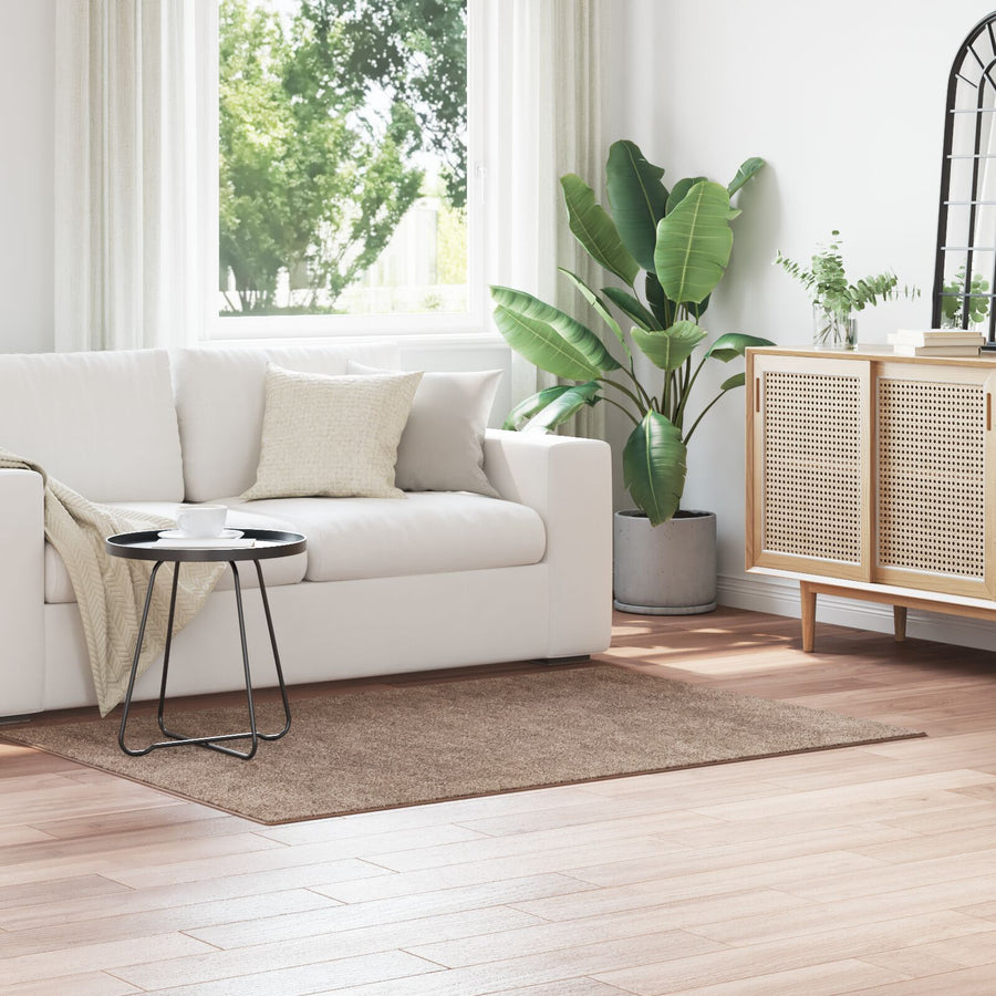 Shaggy Tapijt Met Latex Onderzijde Bruin 120 x 170 cm