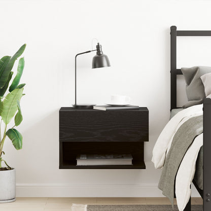 Wandkastje Zwart Eikenhout