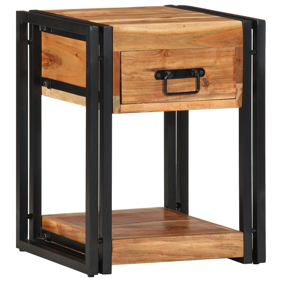Nachtkasten 2-Pack 40 x 35 x 50 cm Massief acaciahout