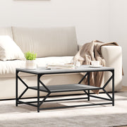 Salontafel grijs spaanplaat 90x50x40 cm