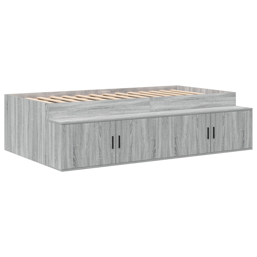 Opslag Bedframe Grijs Sonoma 90X200 Cm