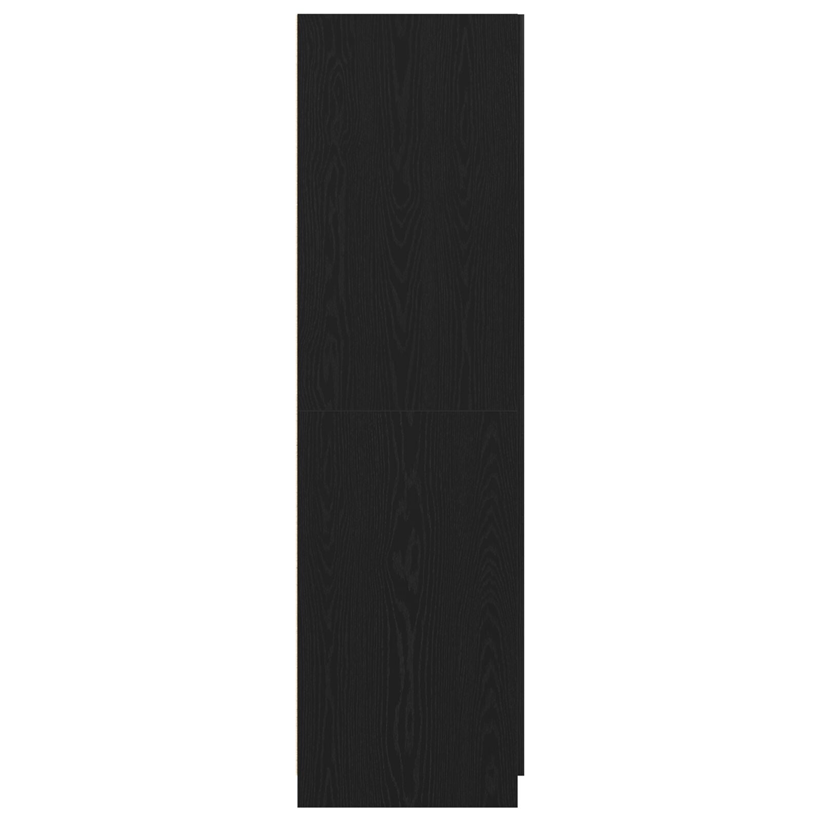 Kast Zwart Eiken 80X52X180 Cm Engineered Hout