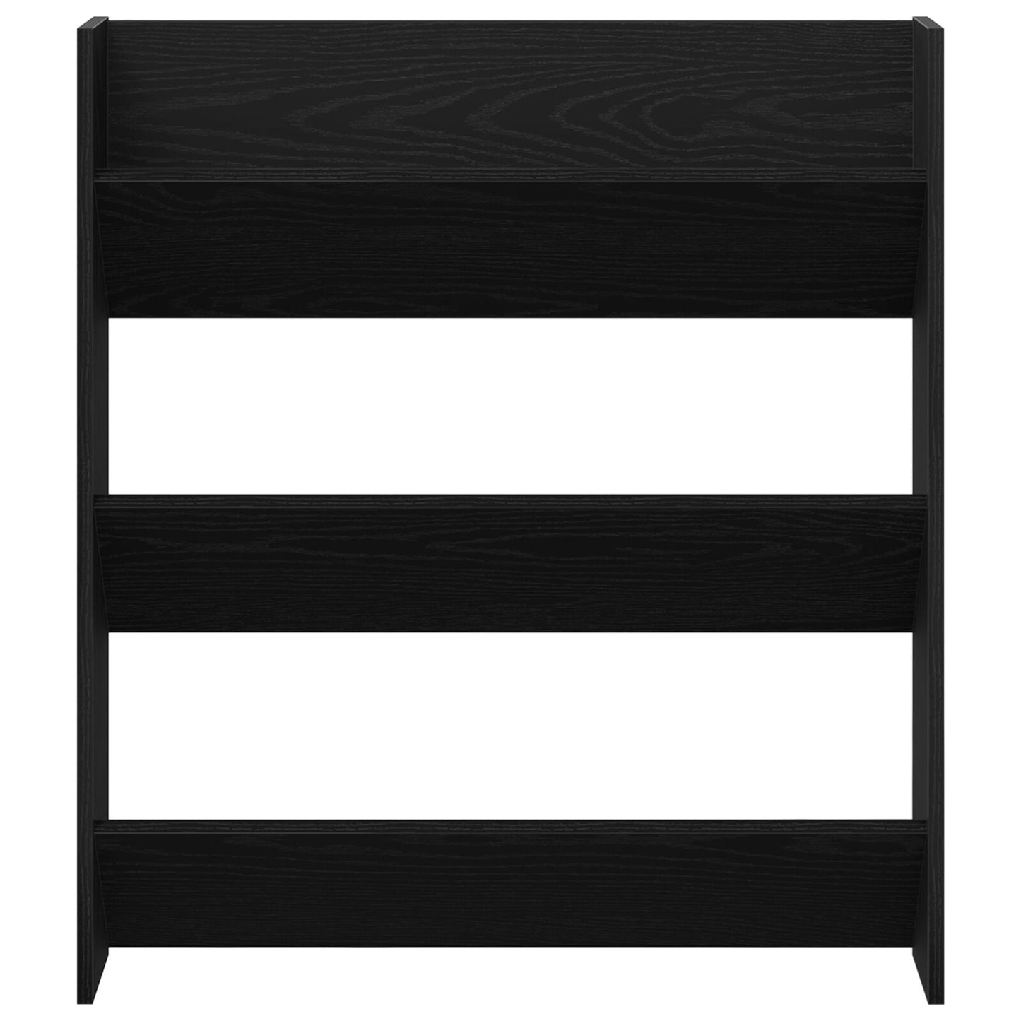 Wand Schoenenkast Van Hout Zwart eiken