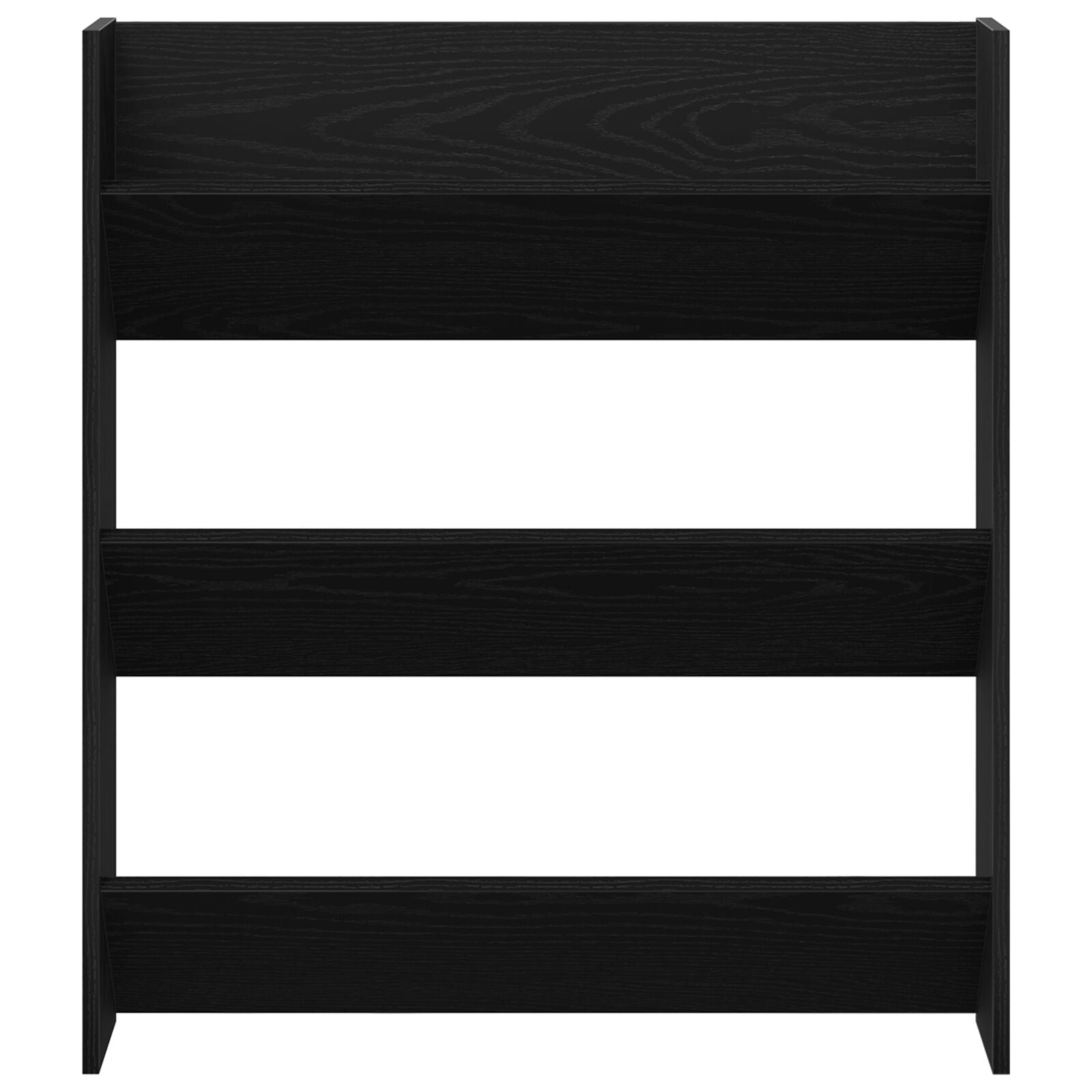 Wand Schoenenkast Van Hout Zwart eiken