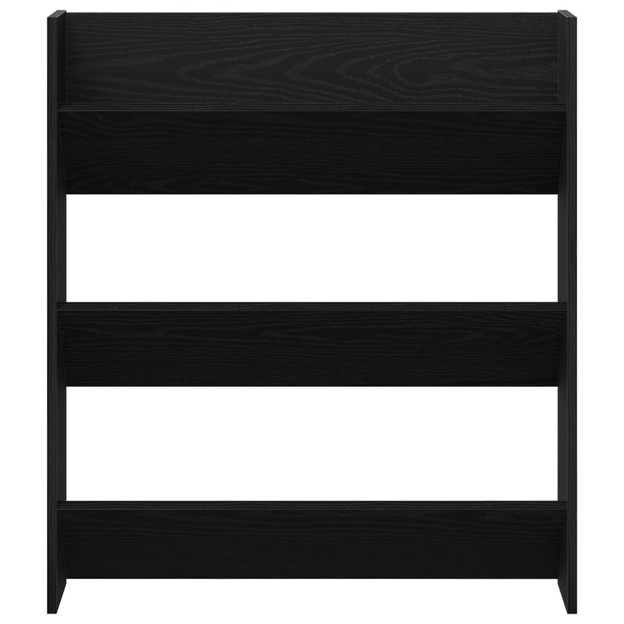 Wand Schoenenkast Van Hout Zwart eiken
