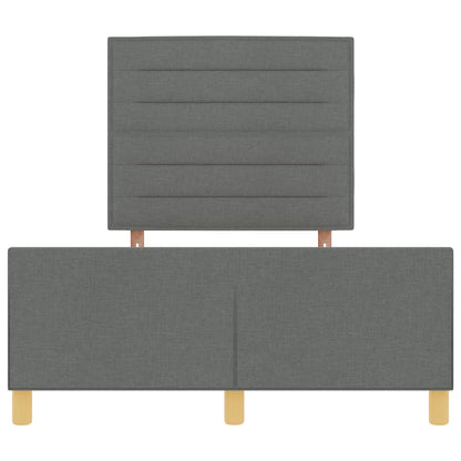 Bedframe Donkergrijs 120X200 Cm Stof Crème