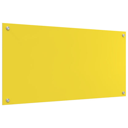 Keuken Achterwand 100X50X0,6 Cm Gelaagd Glas Geel 100 x 50 cm