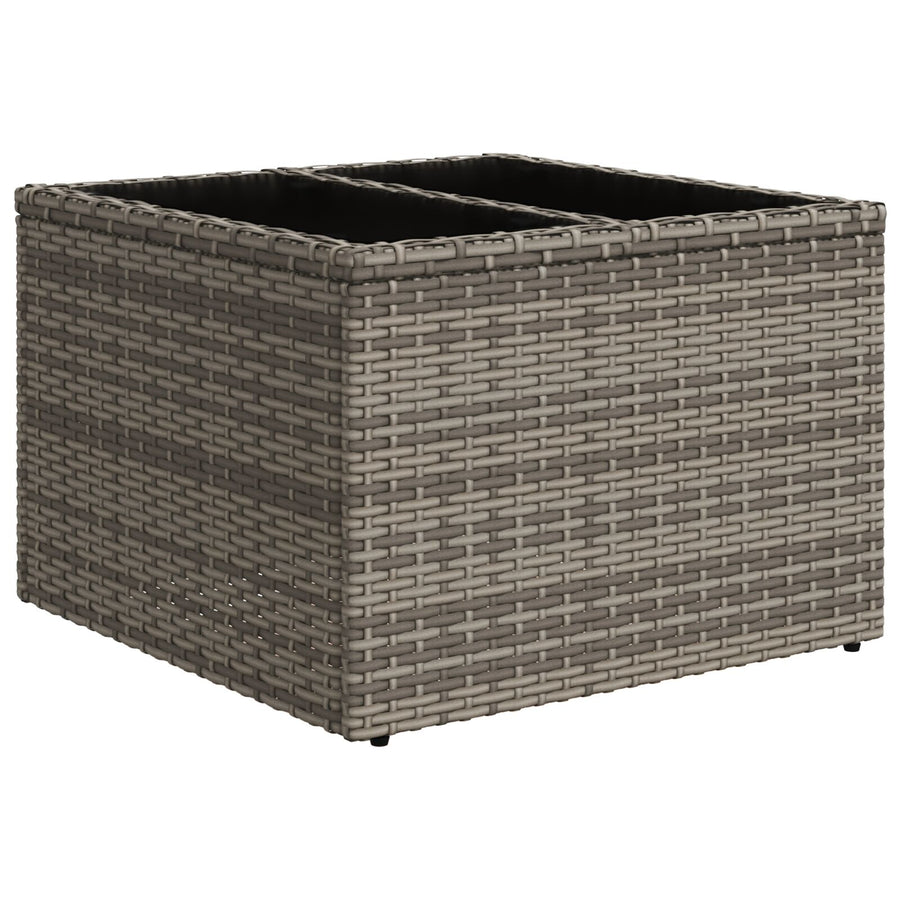 6-Delige Tuin Sofa Set Met Kussens Grijs Poly Rattan