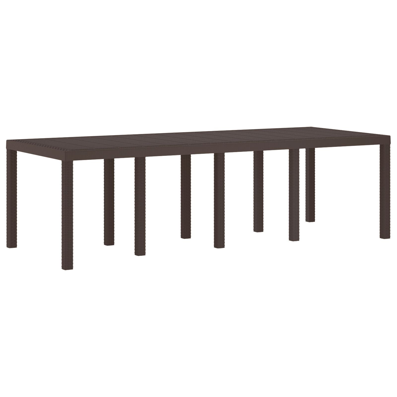 9-Delige Tuindining Set Met Kussens Bruin Poly Rattan