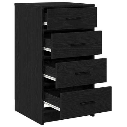 Dressoir 40X41X75 Cm Gefabriceerd Hout Zwart eiken