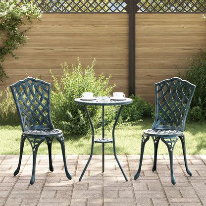 Tuinstoelen 2 Stuks E Gietaluminium Groen