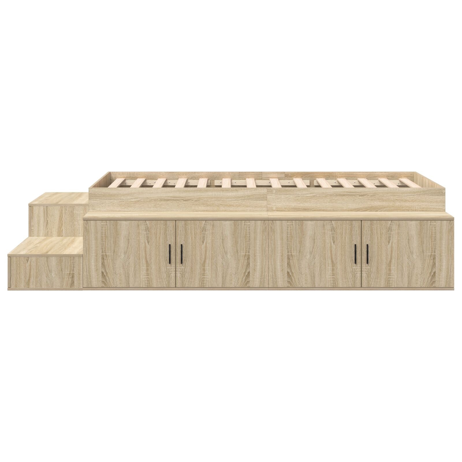 Opbergbedframe Sonoma Eiken 75X190 Cm Artisanaal Eiken