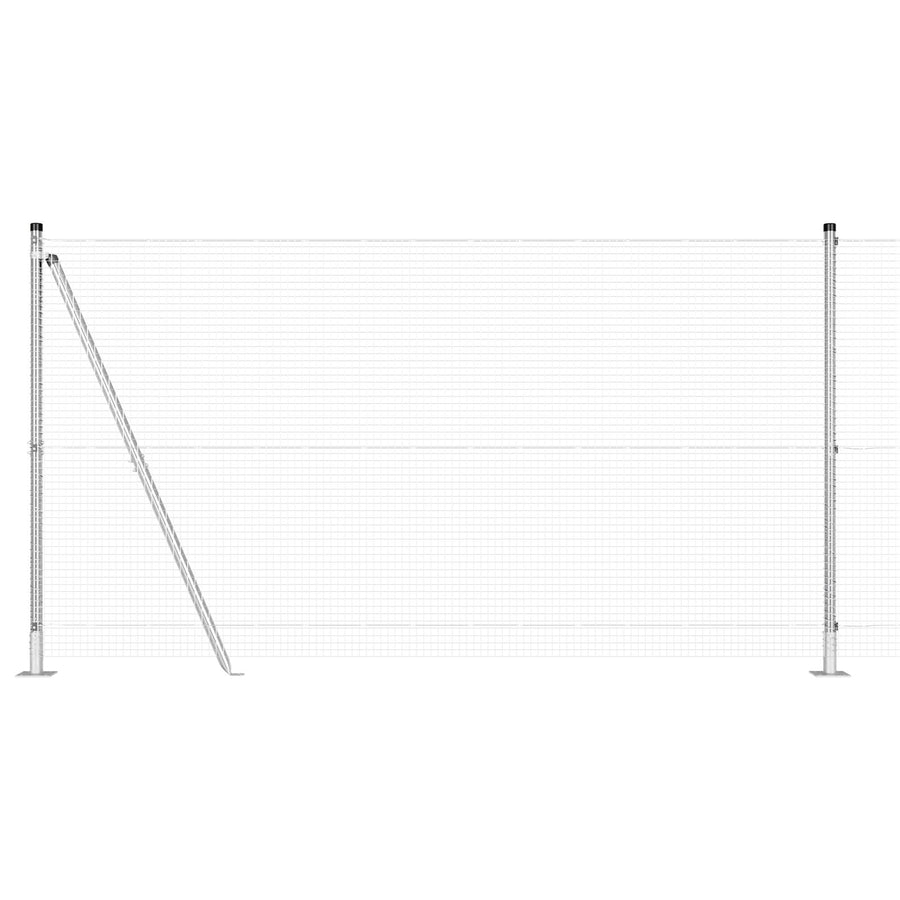 Gelast Draadhek Met 7 Flanged Palen 1.2X10 M Gegalvaniseerd Staal Gegalvaniseerd Staal