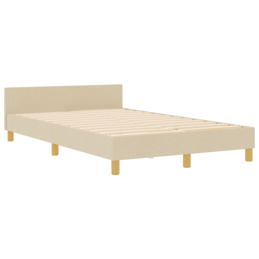 Bedframe Crème 120X190 Cm Stof Crème