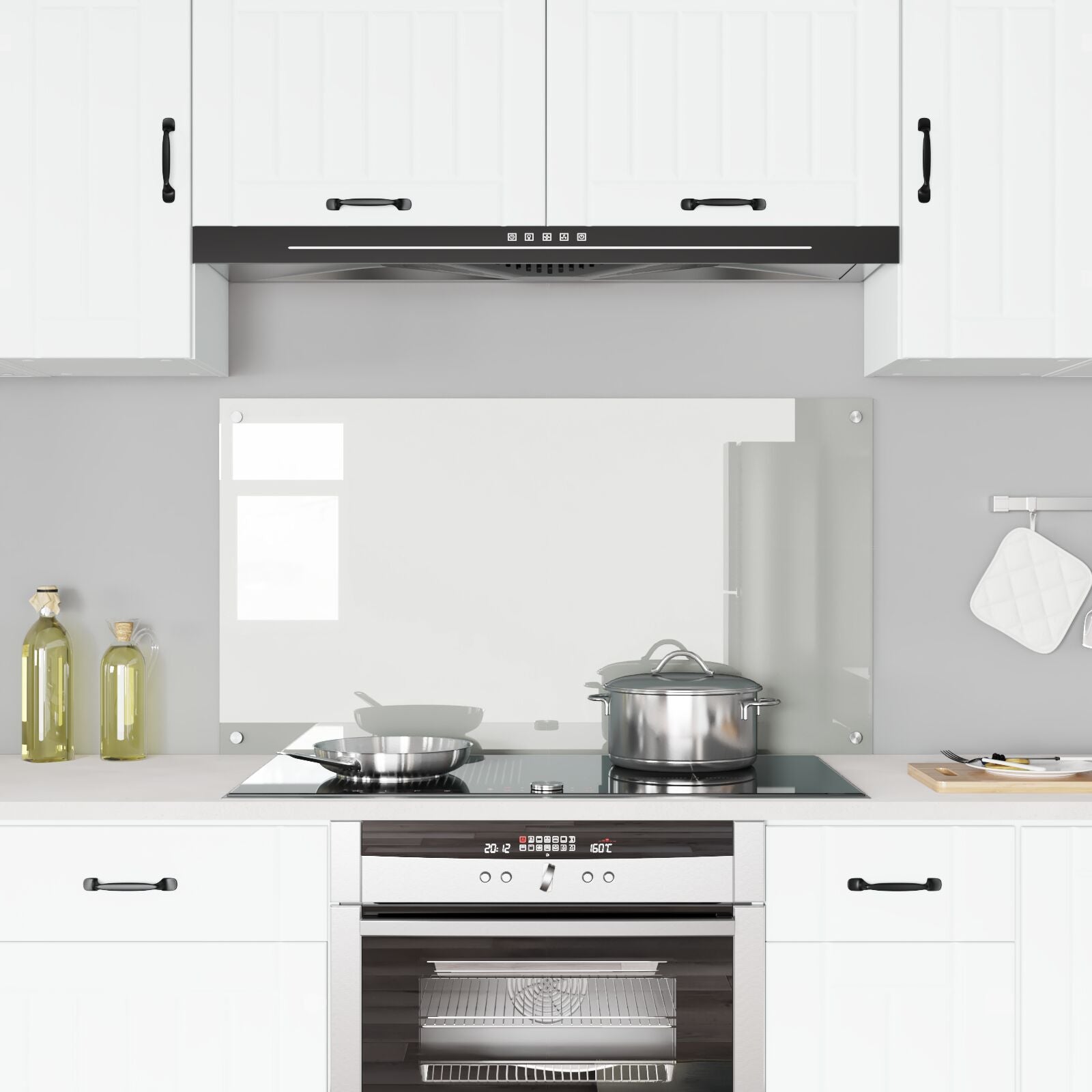 Keuken Achterwand 120X60X0,6 Cm Gelaagd Glas Transparant 120 x 60 cm