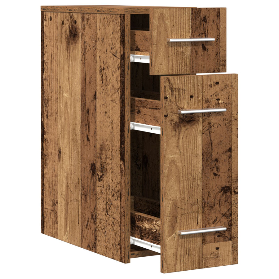 Apothekerskast Oud Hout 20X45,5X60 Cm Bewerkt Hout