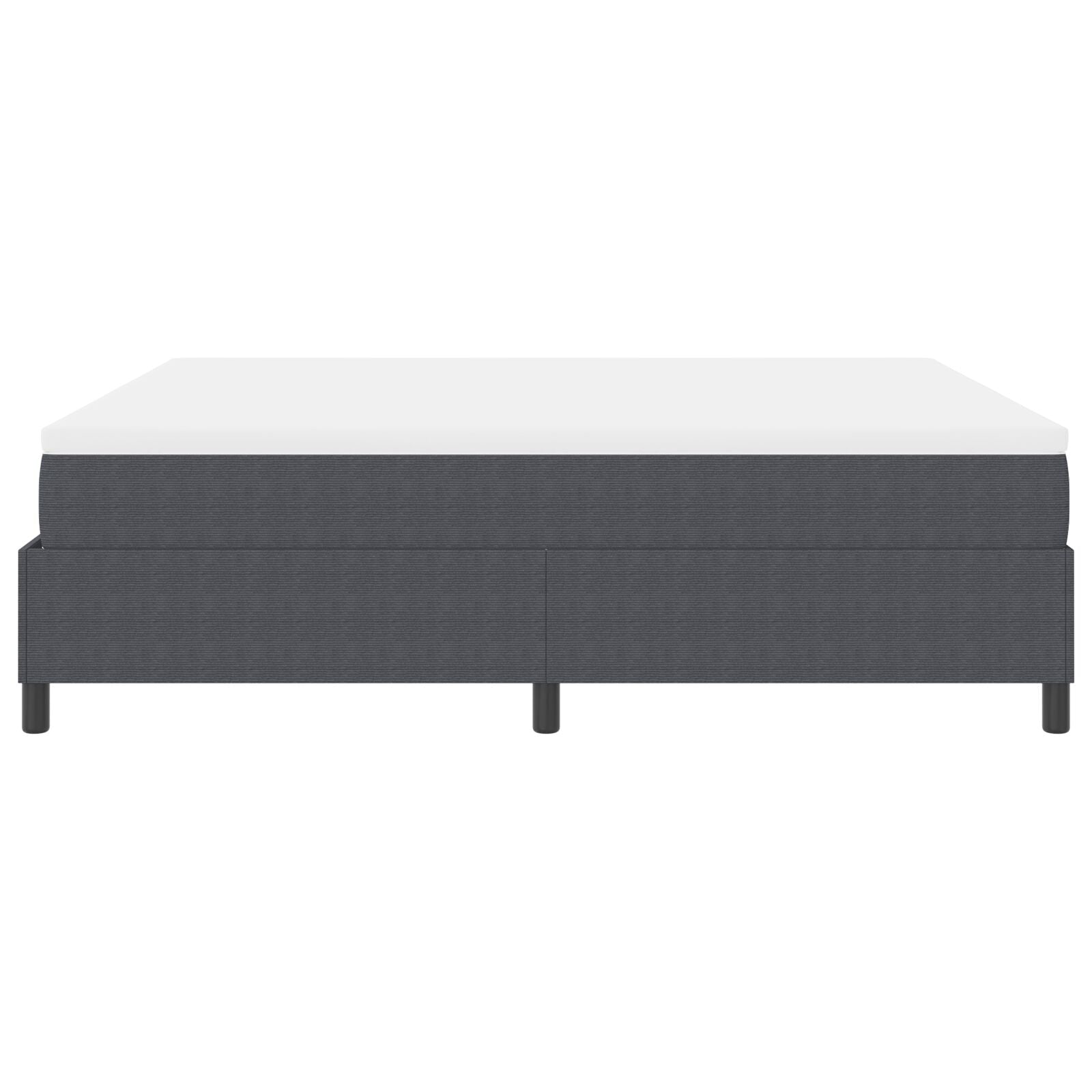 Boxspringbed Met Matras Donkergrijs Super King Corduroy Stof