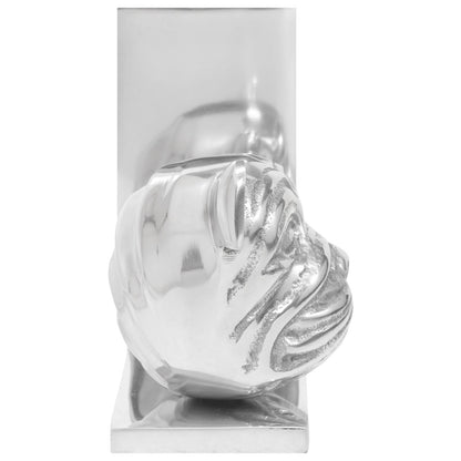 Boekensteunen 2 Stuks Zilver 8X12X16,5 Cm Aluminium Hond