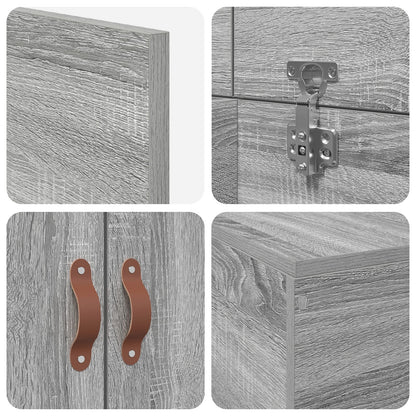 Opbergbedframe Grijs Sonoma 90 x 190 cm