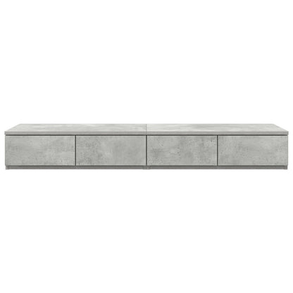 Bed Lades Geengineerd Hout Beton grijs 120 x 36.5 x 16.5 cm