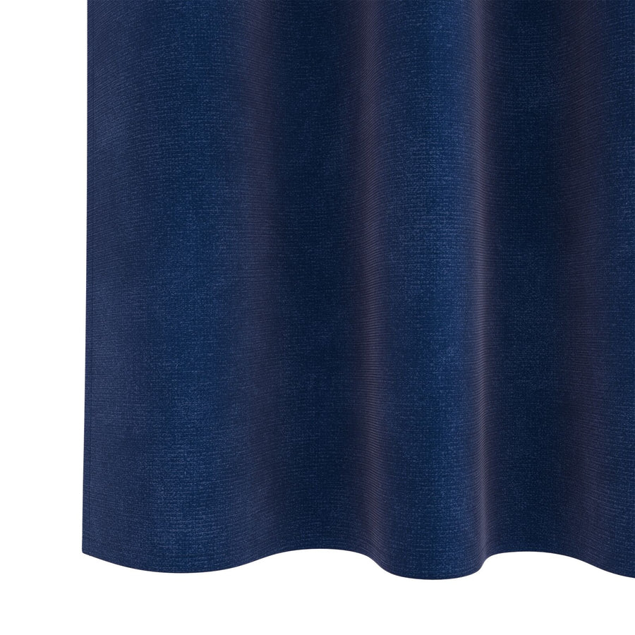 Vouwgordijnen Met Top Tape 2 Stuks E Fluweel Donkerblauw 140 x 140 cm met genaaid tape