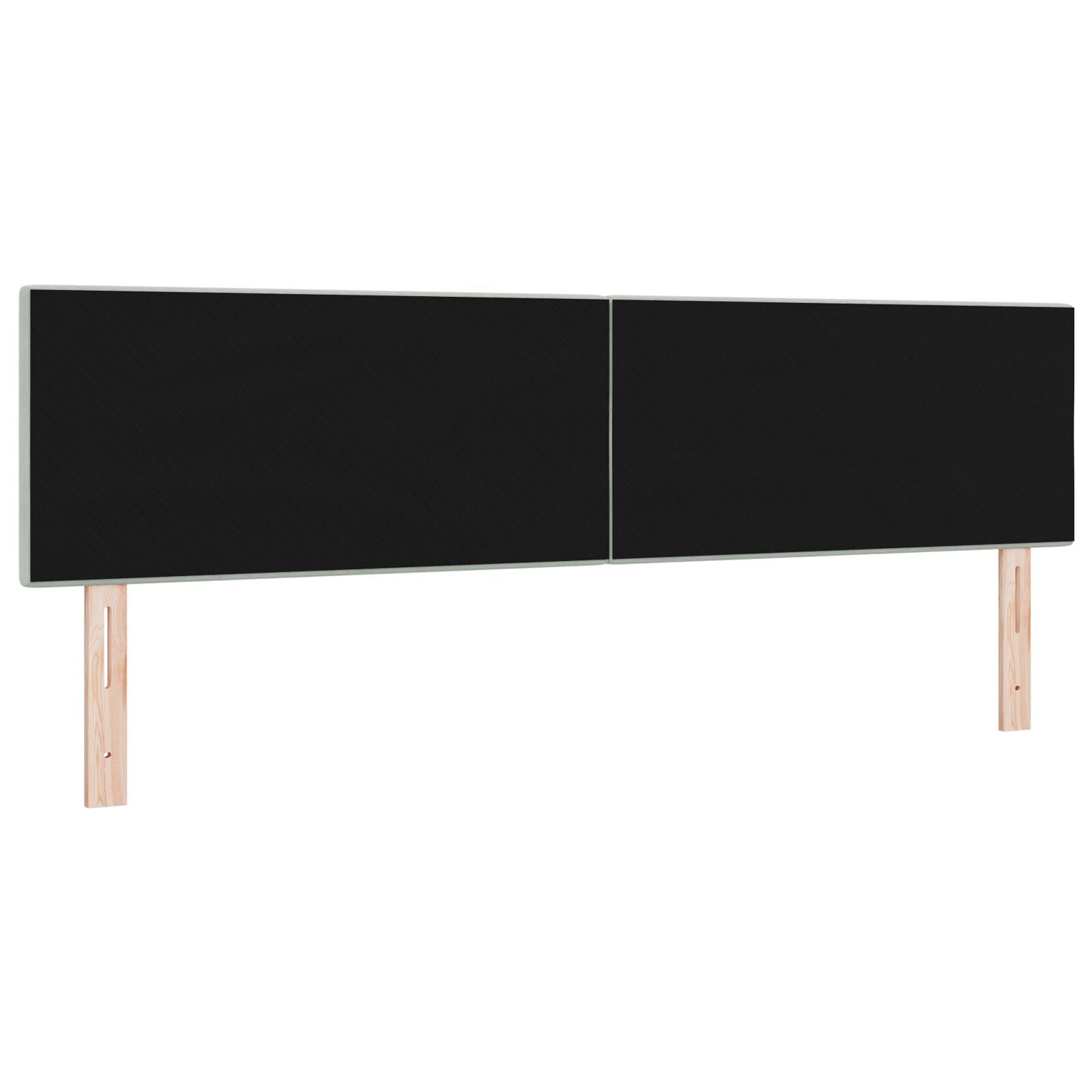 Hoofdbord Met Knopen Velvet Lichtgrijs 180 cm Laag hoofdbord