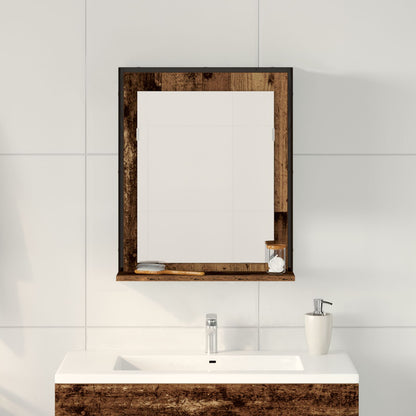Badkamer Spiegel 50X12X60 Cm Engineered Hout Oude hout