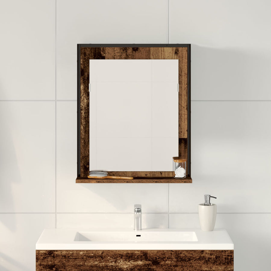 Badkamer Spiegel 50X12X60 Cm Engineered Hout Oude hout