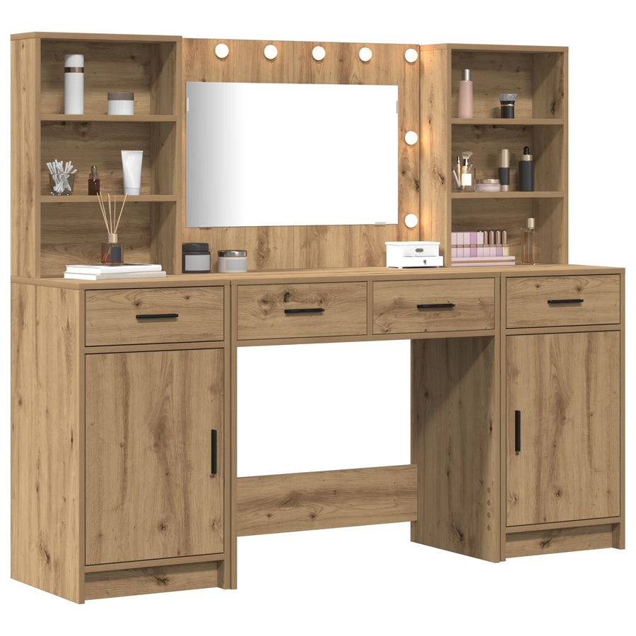 3-Delige Kaptafel Set Artisan Eiken Engneered Hout