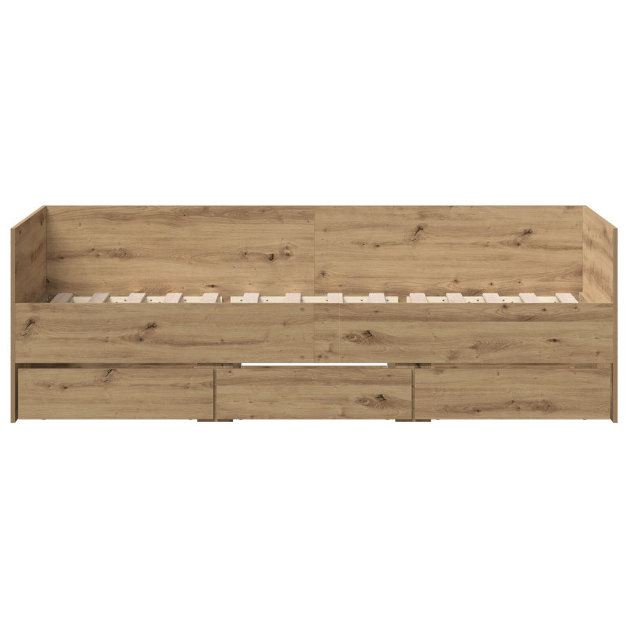 Dagbed Gefabriceerd Hout Duurzaam Ambachtelijk eiken 90 x 190 cm