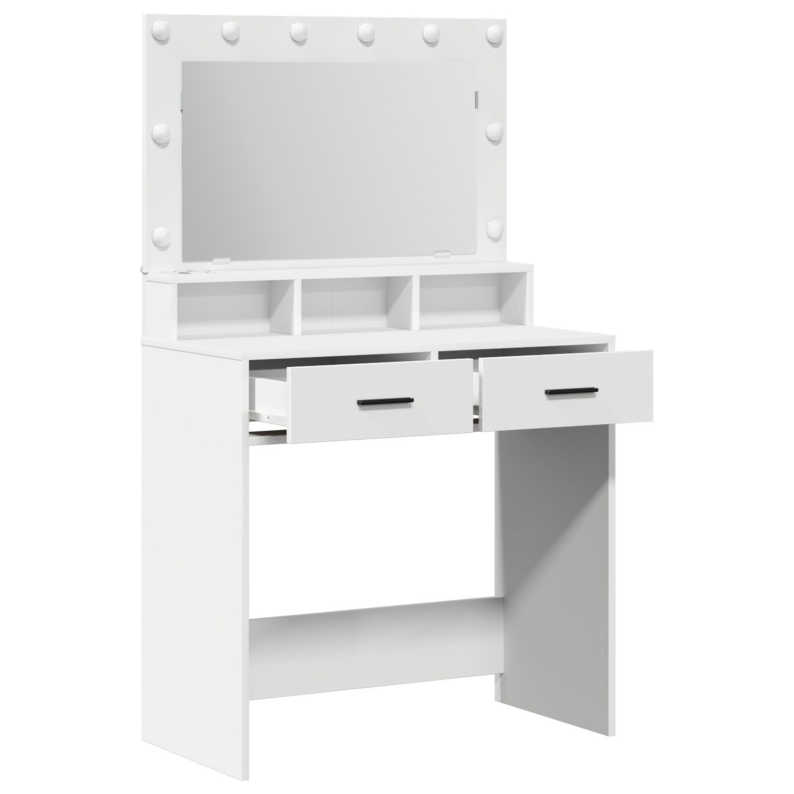 Kaptafel Met Led-Verlichting, , 79 x 41 x 135 cm Wit