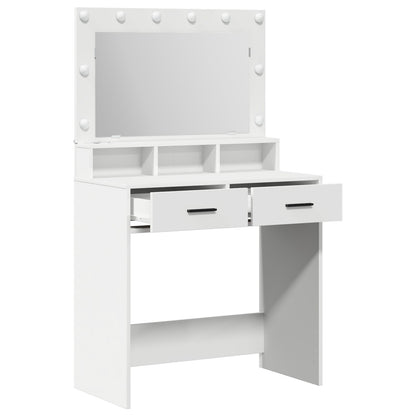 Kaptafel Met Led-Verlichting, , 79 x 41 x 135 cm Wit
