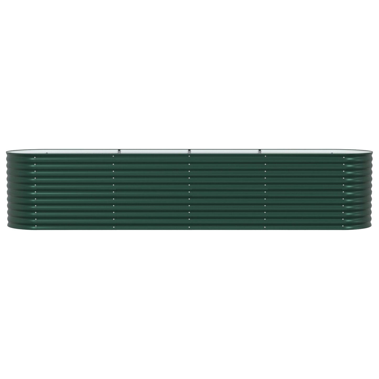 Tuin Verhoogd Bed Gegalvaniseerd Staal 400 x 80 x 81 cm Groen