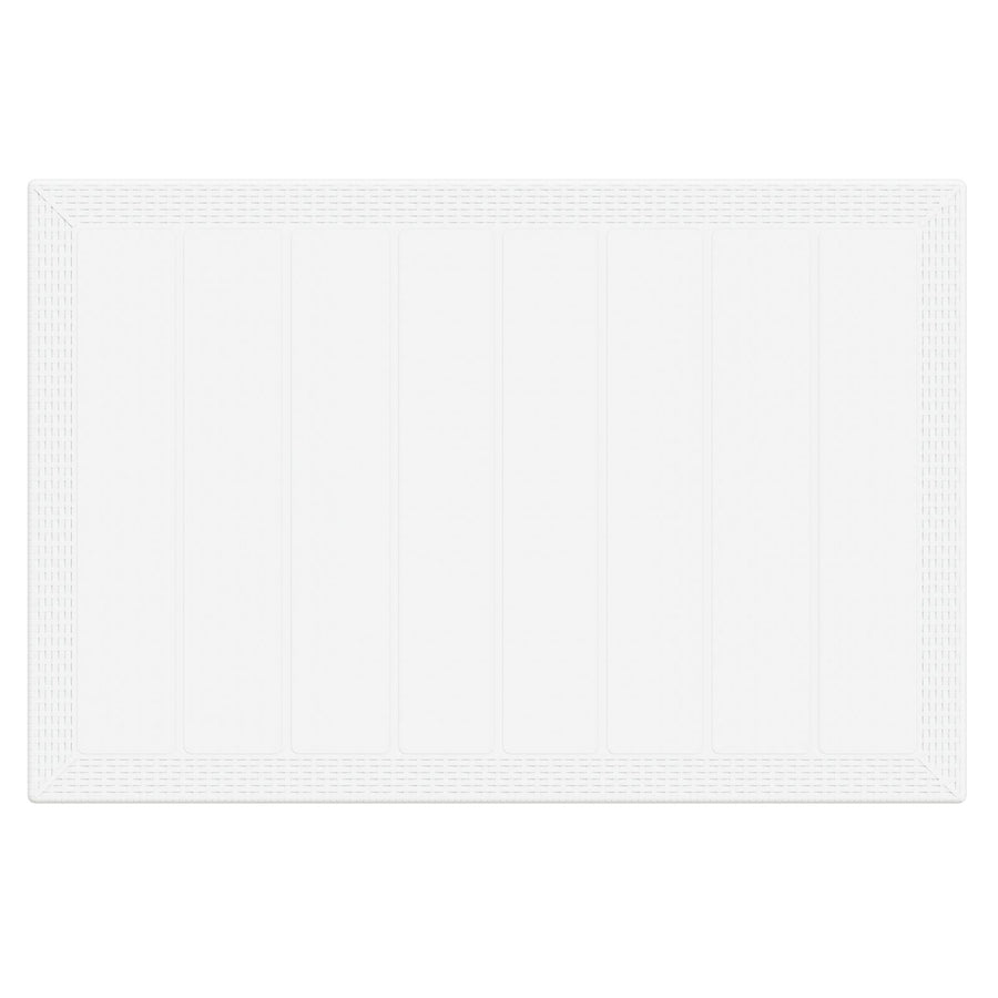 5-Delige Tuin Eetset Met Kussens Witte Poly Rattan