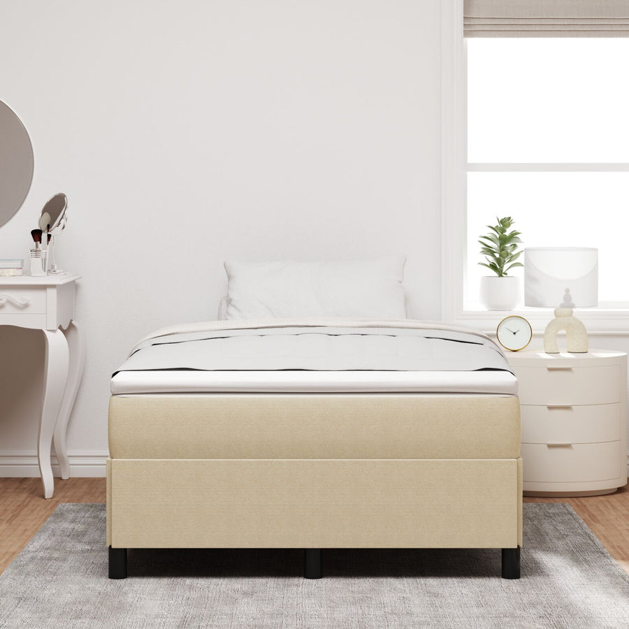 Bedframe Corduroy Stof Lichtgroen Grijs 120 x 190 cm