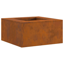 Vuurkorf Vierkant Verweerd Staal 60 x 60 x 30 cm Verweerd staal/Bruin