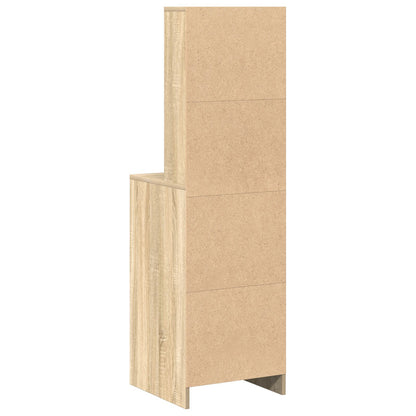 Hoge Kast 40X41X135 Cm Bewerkt Hout Sonoma eiken