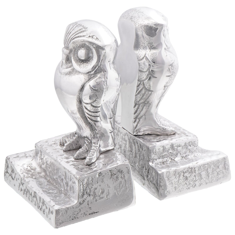 Boekensteunen 2 Stuks Zilver 12X9X19 Cm Aluminium Uil