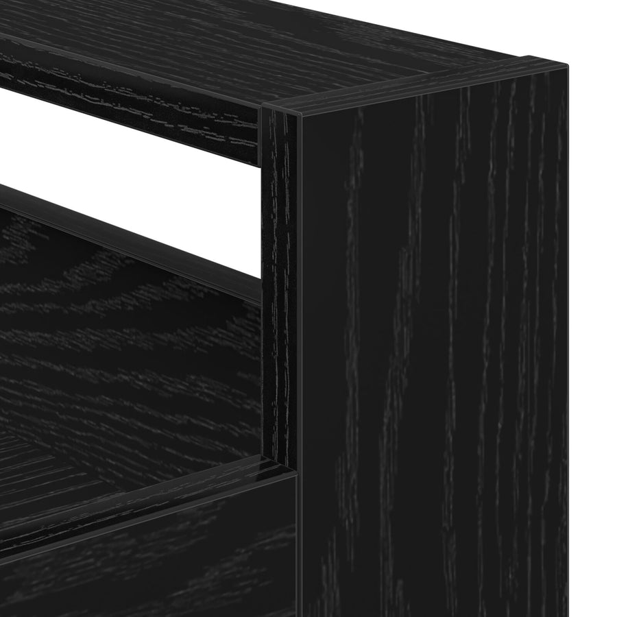 Keuken Trolley 60X45X80 Cm Gelaagd Hout Zwart eiken