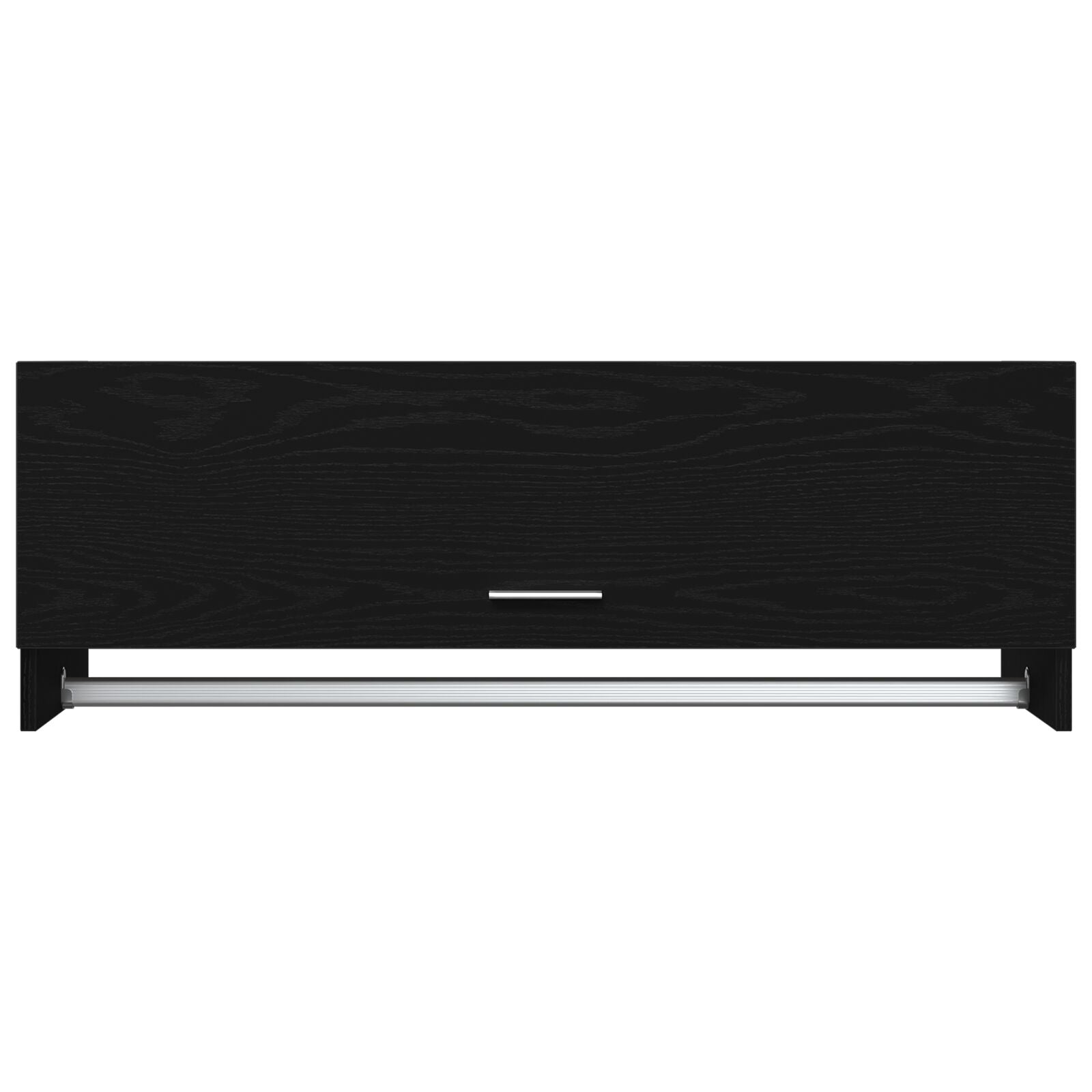 Kledingkast Bewerkt Hout Zwart eiken 100 x 32,5 x 35 cm