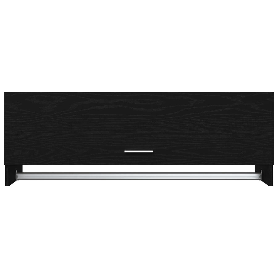 Kledingkast Bewerkt Hout Zwart eiken 100 x 32,5 x 35 cm