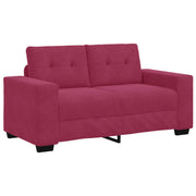 Loveseat wijnrood fluweel