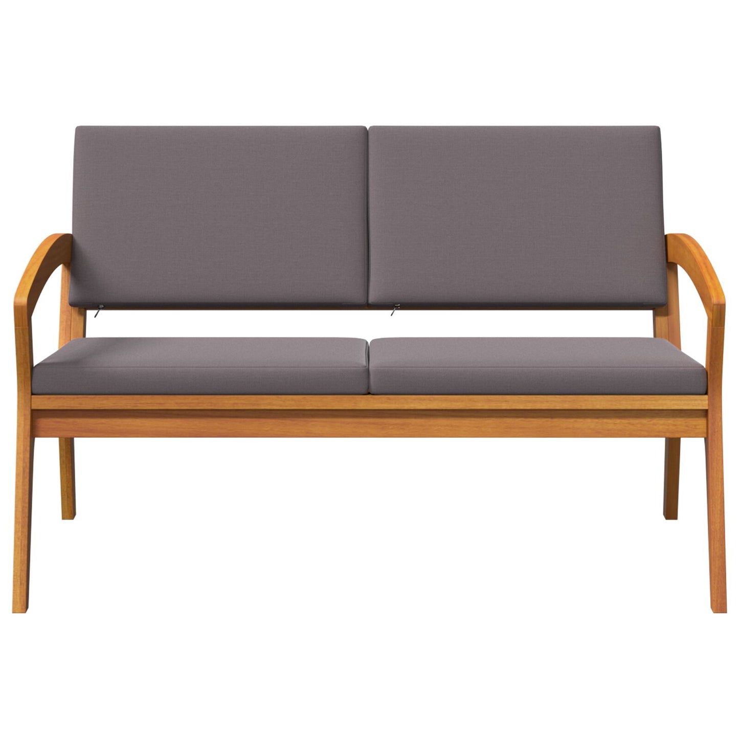 Tuin Met Kussens 115X70X72 Cm Massief Acaciahout Anthraciet Bank