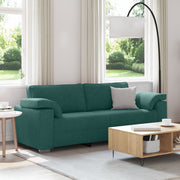 Bank 219 cm donkergroen stof