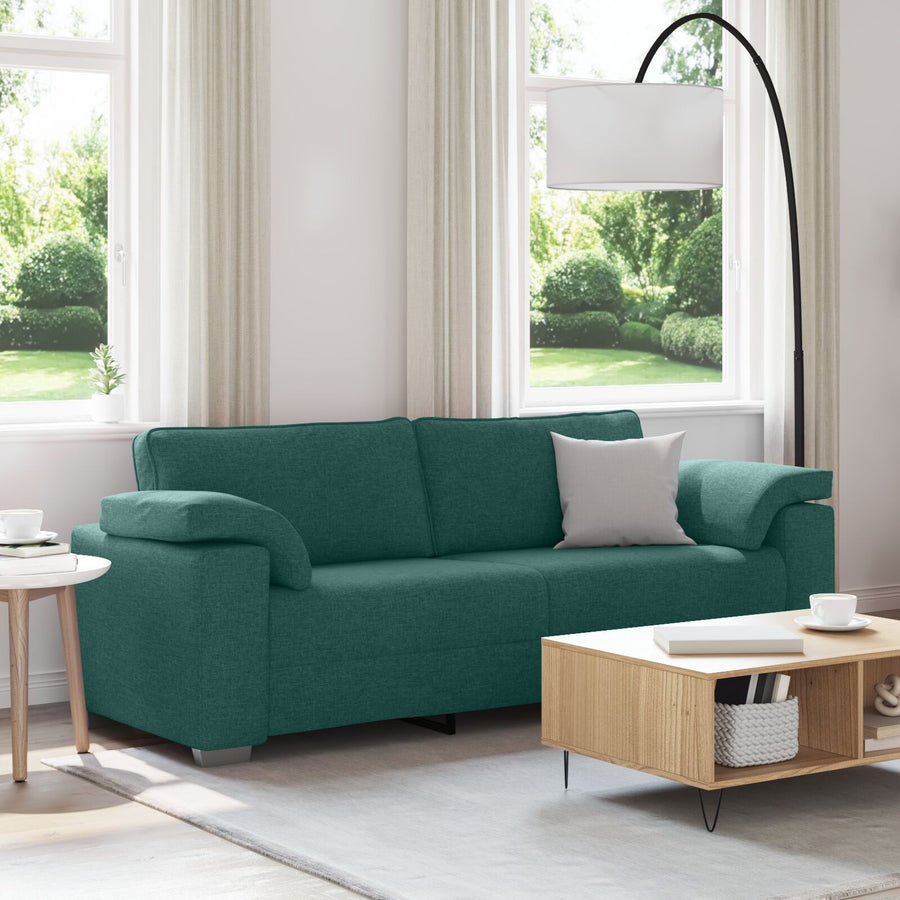 3-Zitsbank Stof Donkergroen 178 cm