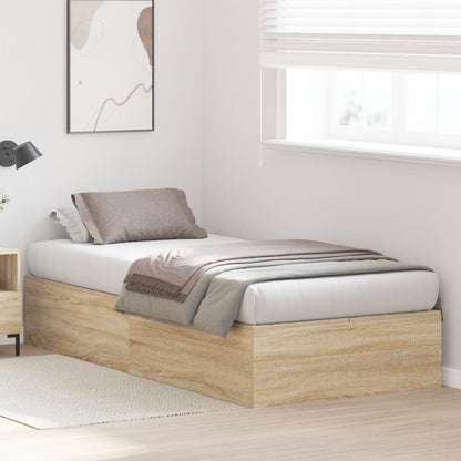 Opbergbedframe Sonoma Eik Sonoma Eiken 90 x 200 cm